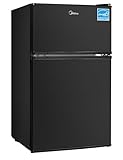 Midea WHD-113FB1 Double Door Mini Fridge with...