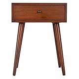 Decor Therapy Mid Century 1-Drawer Wood Side...