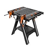 Worx Pegasus 2-in-1 Folding Work Table & Sawhorse,...