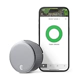 August Home, Silver Wi-Fi Connected Smart Keyless...