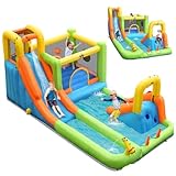 BOUNTECH Inflatable Water Slide, 8-in-1 Dual...