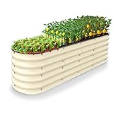 Nossta 8 X 2 X 1.4Ft Raised Garden Beds Kits,...