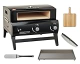 BakerStone 9152403 Portable Gas Pizza Oven, Black