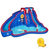 Sunny & Fun Double Dip Inflatable Water Slide Park...