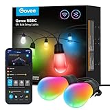 Govee Smart Outdoor String Lights H7020, RGBIC...