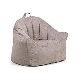 Big Joe Hug Bean Bag Chair, Gray Hyde, Vegan...