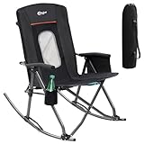 PORTAL Oversized Folding Rocking Camping Chair...