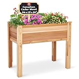 Jumbl Raised Canadian Cedar Garden Bed | Elevated...