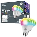 GE CYNC Smart LED Light Bulbs, Full Color and...