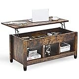 Tangkula Wood Lift Top Modern Coffee Table...