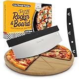 Checkered Chef Premium Pizza Cutter and Cutting...