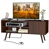 Cozy Castle TV Stand for 48 Inch TV, Mid Century...