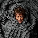 Bearaby Cotton Hand-Knit Weighted Blankets for...