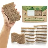 AIRNEX Natural Kitchen Sponge - Biodegradable...