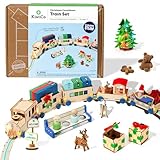 KiwiCo Motorized Wood Christmas Train Advent...
